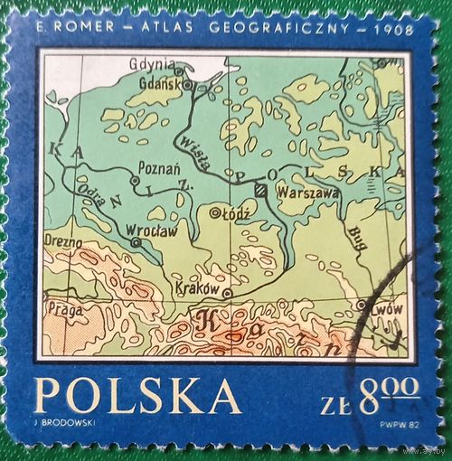 Польша 1982. Географически атлас 1908 года