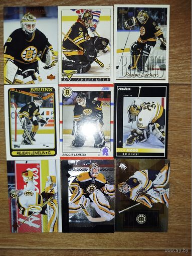 Хоккейные карточки.НХЛ. ВРАТАРИ.Boston Bruins. 9 КАРТ