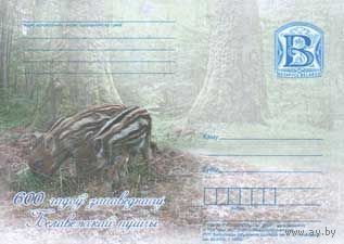 БЕЛАРУСЬ КП No35  600 лет заповедности Беловежской пущи  З. 6к-2009.