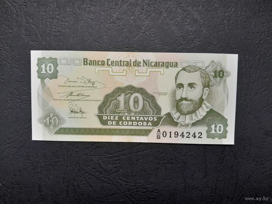 10 сентаво 1991 года. Никарагуа. UNC