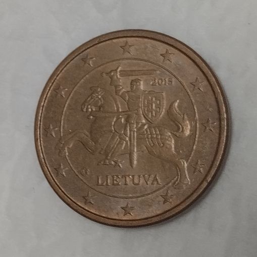 Литва. 1 евроцент 2015