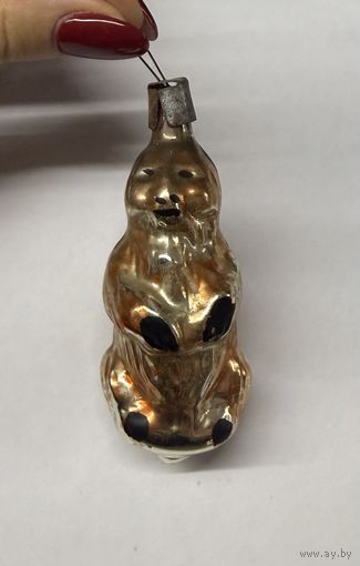 Елочная игрушка медведь СССР