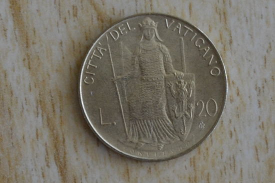 Ватикан 20 лир 1979 с 1 руб
