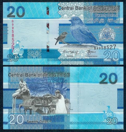 Гамбия 20 даласи 2023 год, UNC