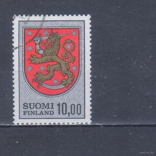 [2172] Финляндия 1974. Герб. Гашеная марка.