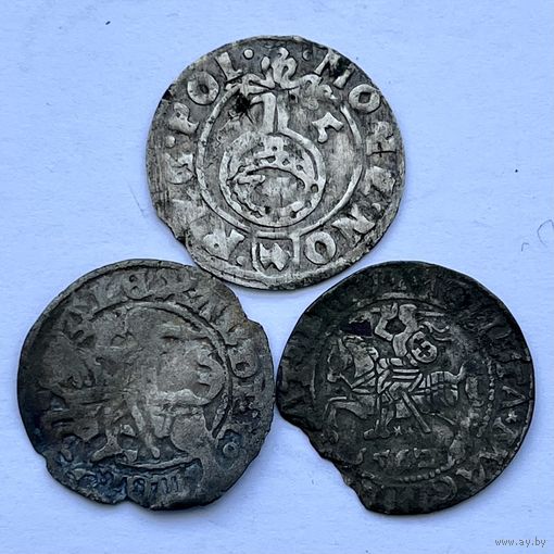 Монеты СЕРЕБРО ВКЛ 3 шт Полторак и полугроши