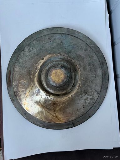 Старинная большая крышка Латунь