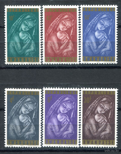 Руанда - 1965г. - Рождество - полная серия, MNH [Mi 137-142] - 6 марок