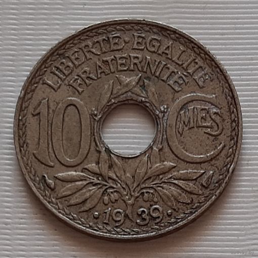 10 сантимов 1939 г. Франция
