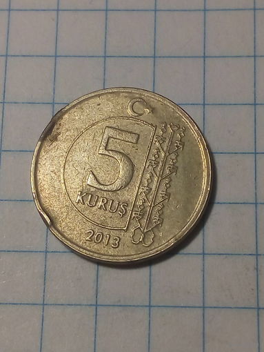 5 куруш Турция 2013 год.
