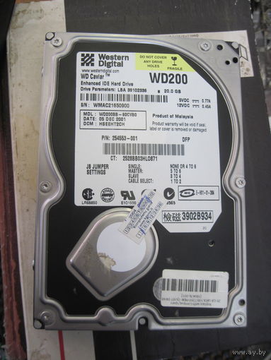 Жесткий диск Western Digital WD200 Caviar 20 GB.