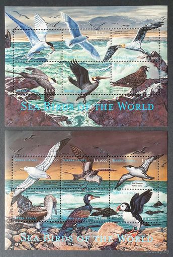 Фауна. Птицы Морские птицы мира 2Мл Сьерра-Леоне 2000 MNH** Mi 3515-3526 20e кат
