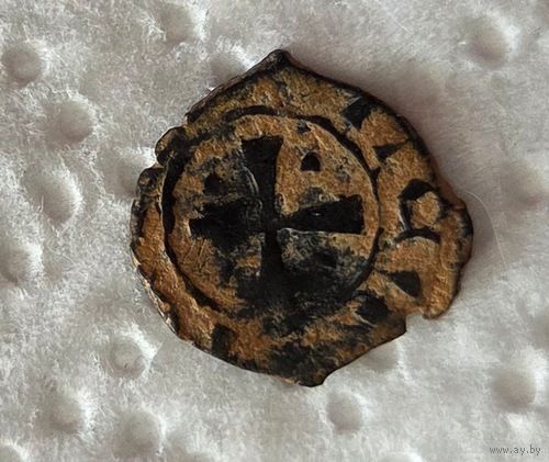 Крестоносцы 1 денье 1381-1398 Кипр