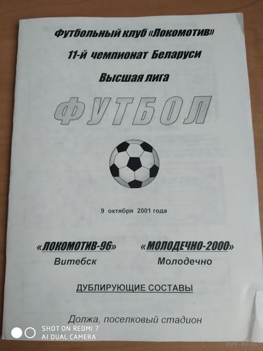 Локомотив-96 (Витебск)-Белшина-2001-дубль