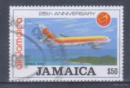 [1845] Ямайка 1994. Авиация.Самолет. Высокий номинал.Концовка серии. Гашеная марка. Кат.гаш.5,5 е.