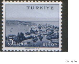 Марка из серии 1960г. Турция "Города и провинции. Синоп" MNH