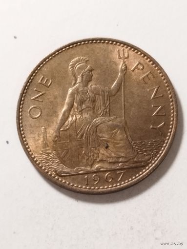 Великобритания 1 пенни 1967
