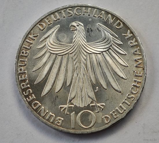 1972 год  10 марок  Германия    серебро