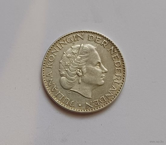 1 гульден 1955 г. 720 пр., Нидерланды.