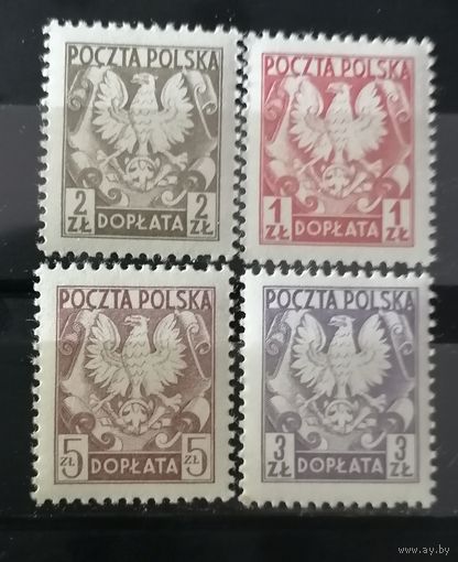 Польша 1980 Доплатные марки герб