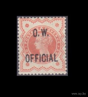 1896 Великобритания D64 Королева Виктория - Надпечатка - OFFICIAL O.W. 150,00 евро