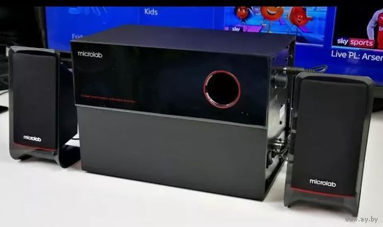 Акустика Microlab M 200 ( ТОЛЬКО КОРПУС САБВУФЕРА ) .