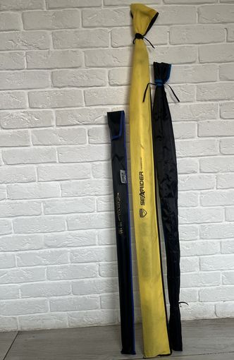 3 спиннинга + удочка +  катушка + мелочёвка