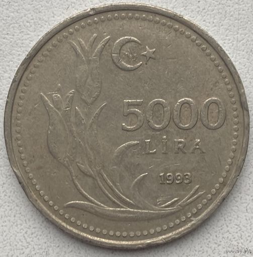 Турция 5000 лир 1993 г.