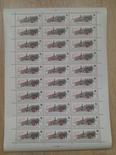 Лист 1984 г. История отечественного пожарного транспорта 15 к.