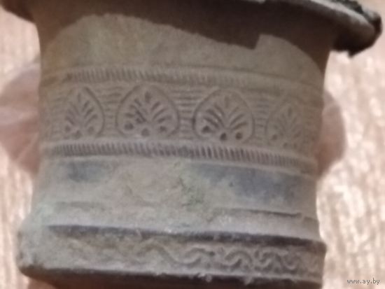 Подсвечник с рисунком. Находка