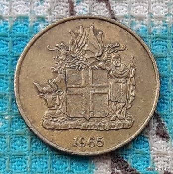 Исландия 1 крон 1965 года. Герб. R Предложи свою цену или обмен!