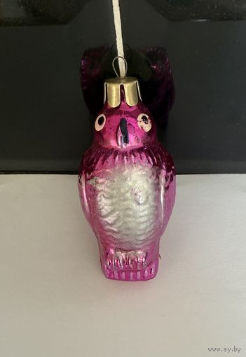 Елочная игрушка Сова СССР