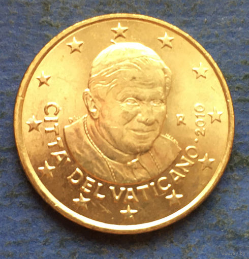 Ватикан 50 евроцентов 2010