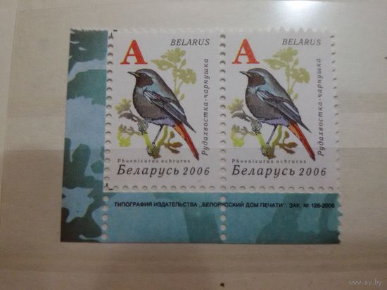 Беларусь. 2006. Девятый стандарт. Зак. 126-2006. Лист 7х3. Пара с номером заказа (А010)