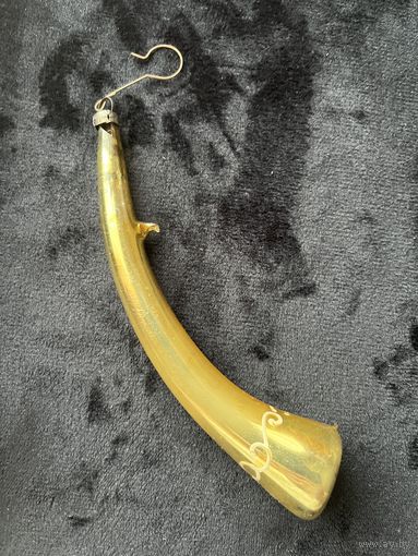 Ёлочная игрушка рог ГДР