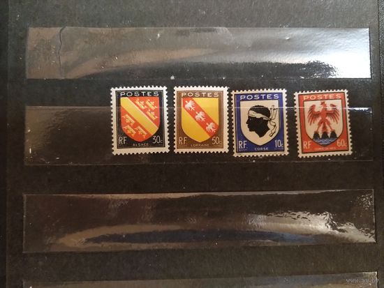 1946 Франция полная серия MNH** гербы (1-7)