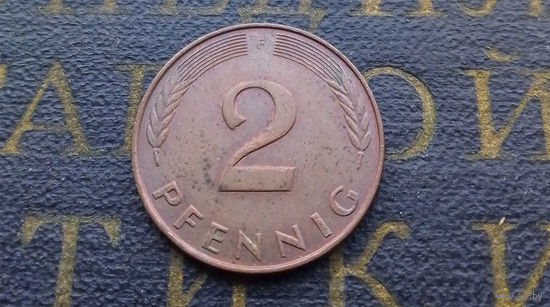 2 пфеннига 1989 (F) Германия ФРГ #03