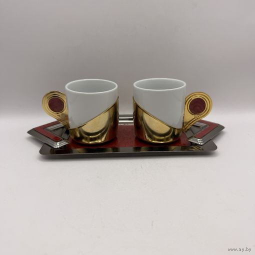 Кофейный сервиз на 2 персоны. Италия. 3831