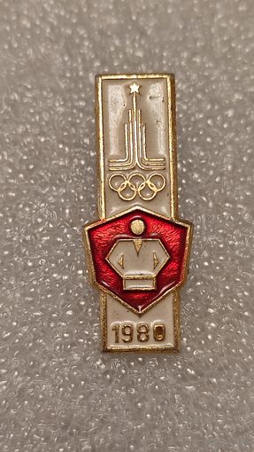 Значек знак Олимпийские Игры Москва 1980 Дзюдо, 200 лотов с 1 рубля,5 дней!