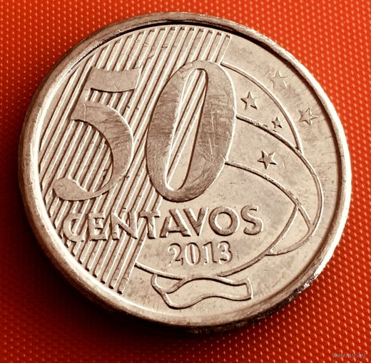 100-16 Бразилия, 50 сентаво 2013 г.