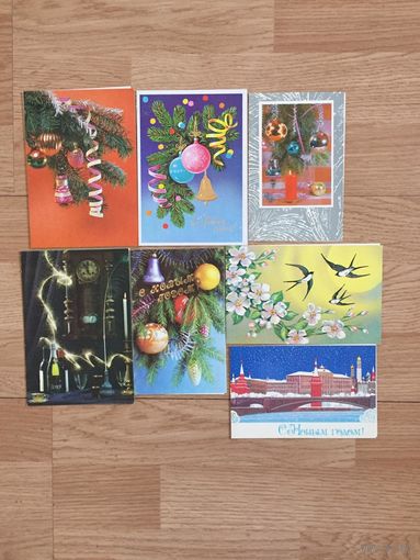 Открыткт новогодние, СССР