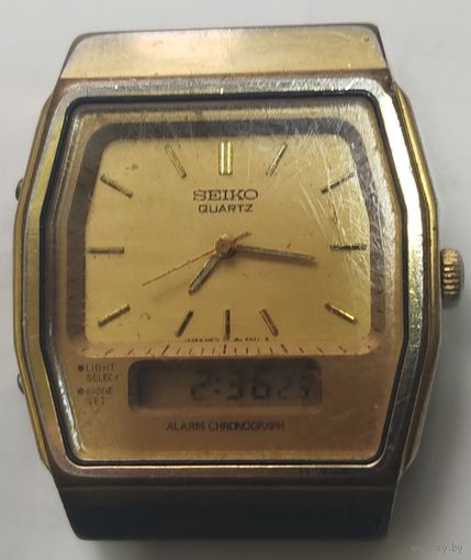 Редкие часы "Seiko" dual time