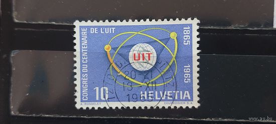 РАСПРОДАЖА ШВЕЙЦАРИЯ 1965г. Полная серия. Гаш.