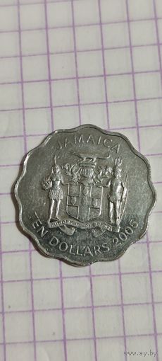 Ямайка 10  доллар 2005