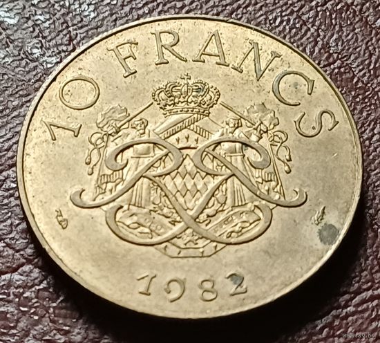 Монако 10 франков, 1982    ( 2-9-2 )