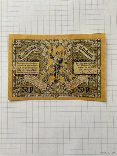 50 пфенигов (нотгельды) г. Германия.-2912