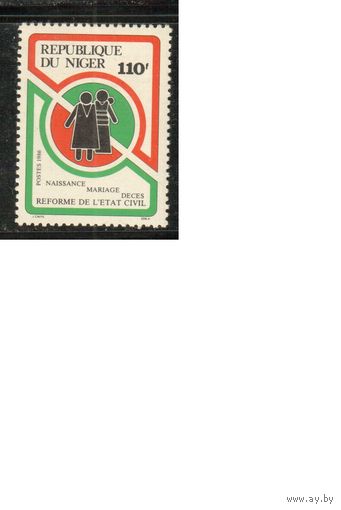 Нигер-1986 (Мих.983) ** , Карта личности