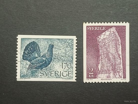 Швеция 1975. Глуховой петух и рунический камень в Рёке. Полная серия
