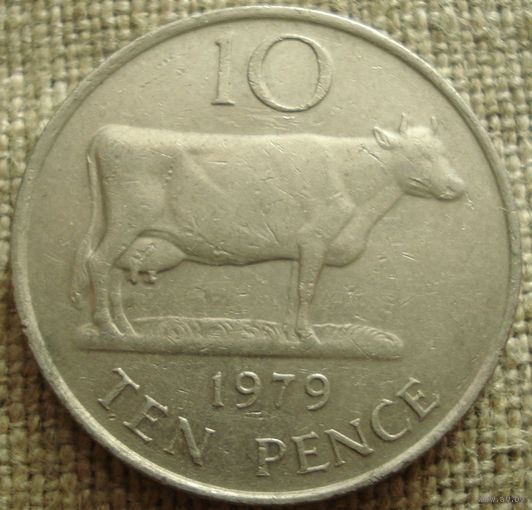 10 пенсов 1979 Гернси