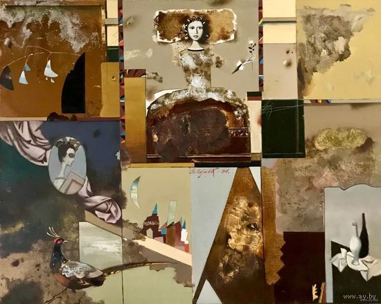 Товстик В.А;Нар.худ;80/100см;1994г; "Цар-птушка";х/м